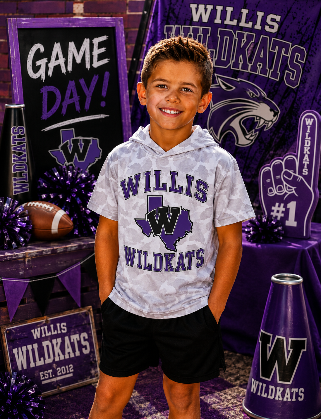 Willis Wildkats white camo