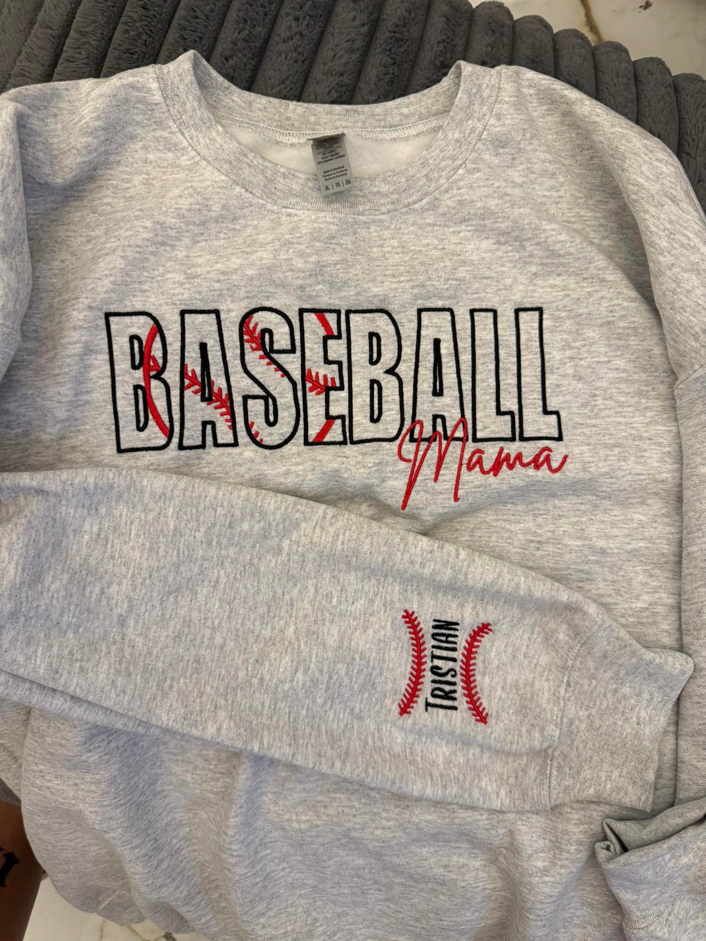 Embriodery baseball mama W names