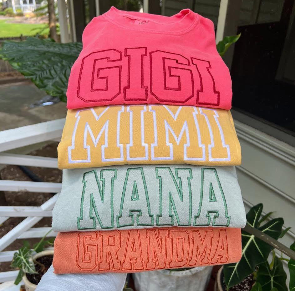 Embriodery CUSTOM Names