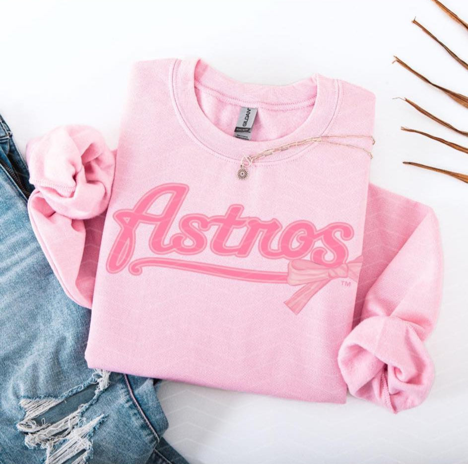Astros pink bow
