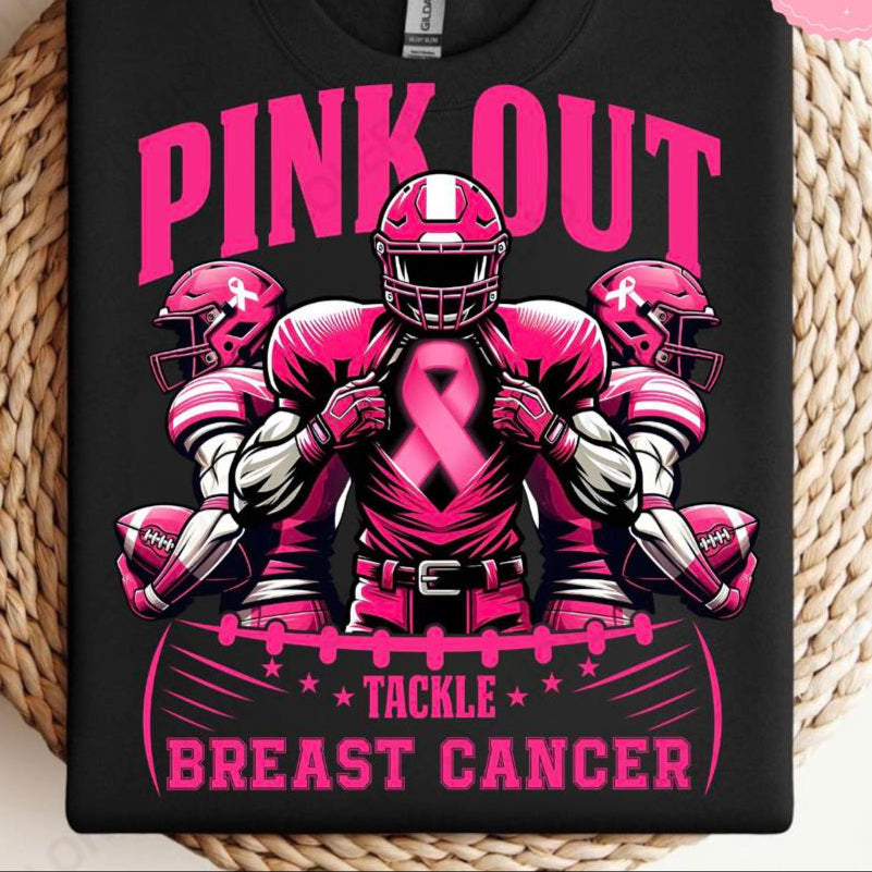PINK OUT TACKLE CANCER