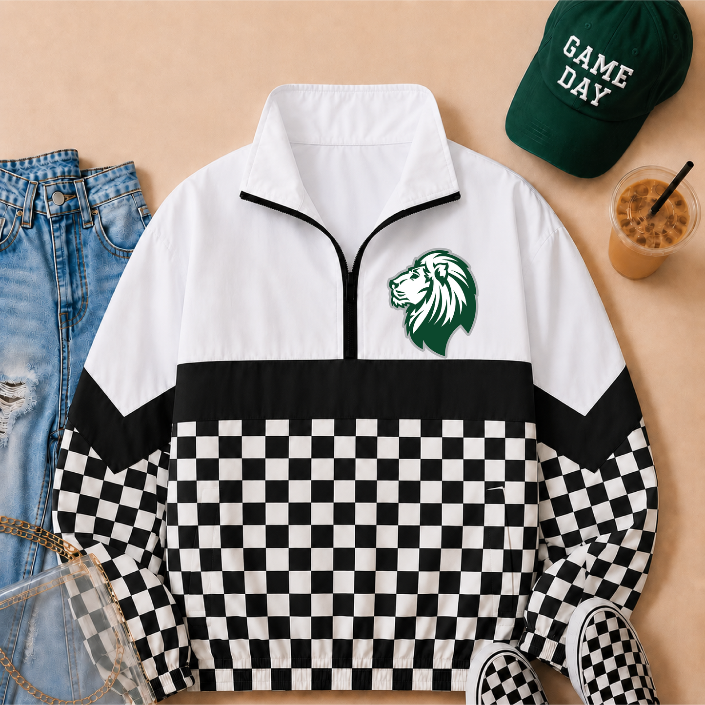 Lions Checkered Jacket BLACK