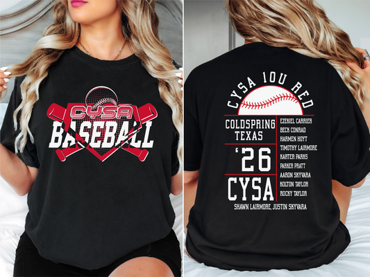 Cysa 10u red baseball