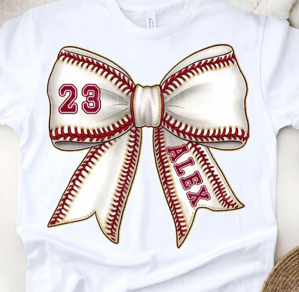 Custom baseball bow