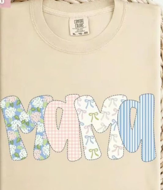 MAMA floral and gingham