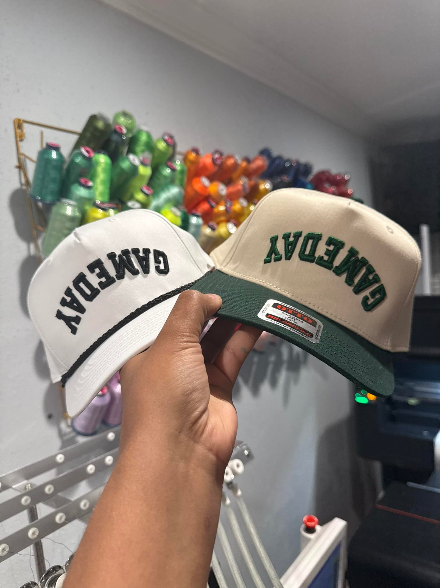 game day puff hats