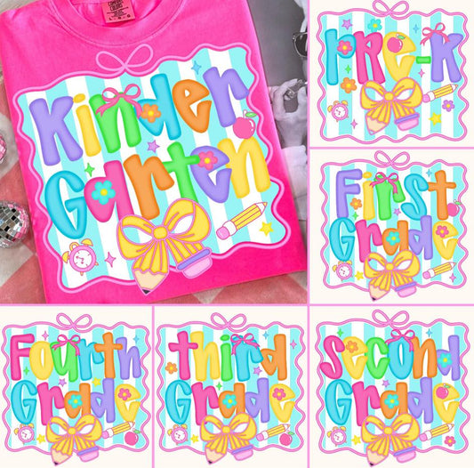 GRADE SCHOOL SHIRTS