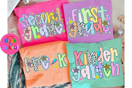 back to school grade shirt