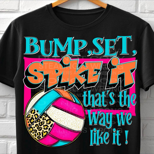 Bump set spike it