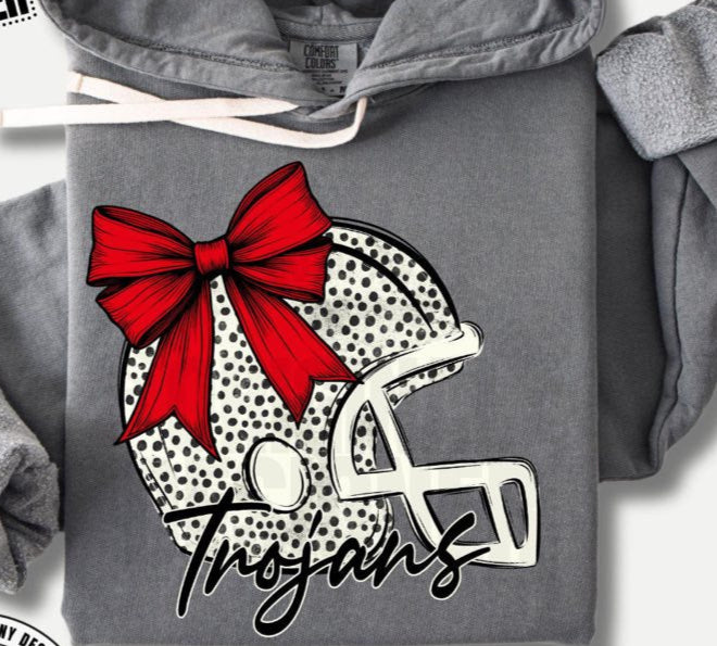 Trojans Football helmet bow