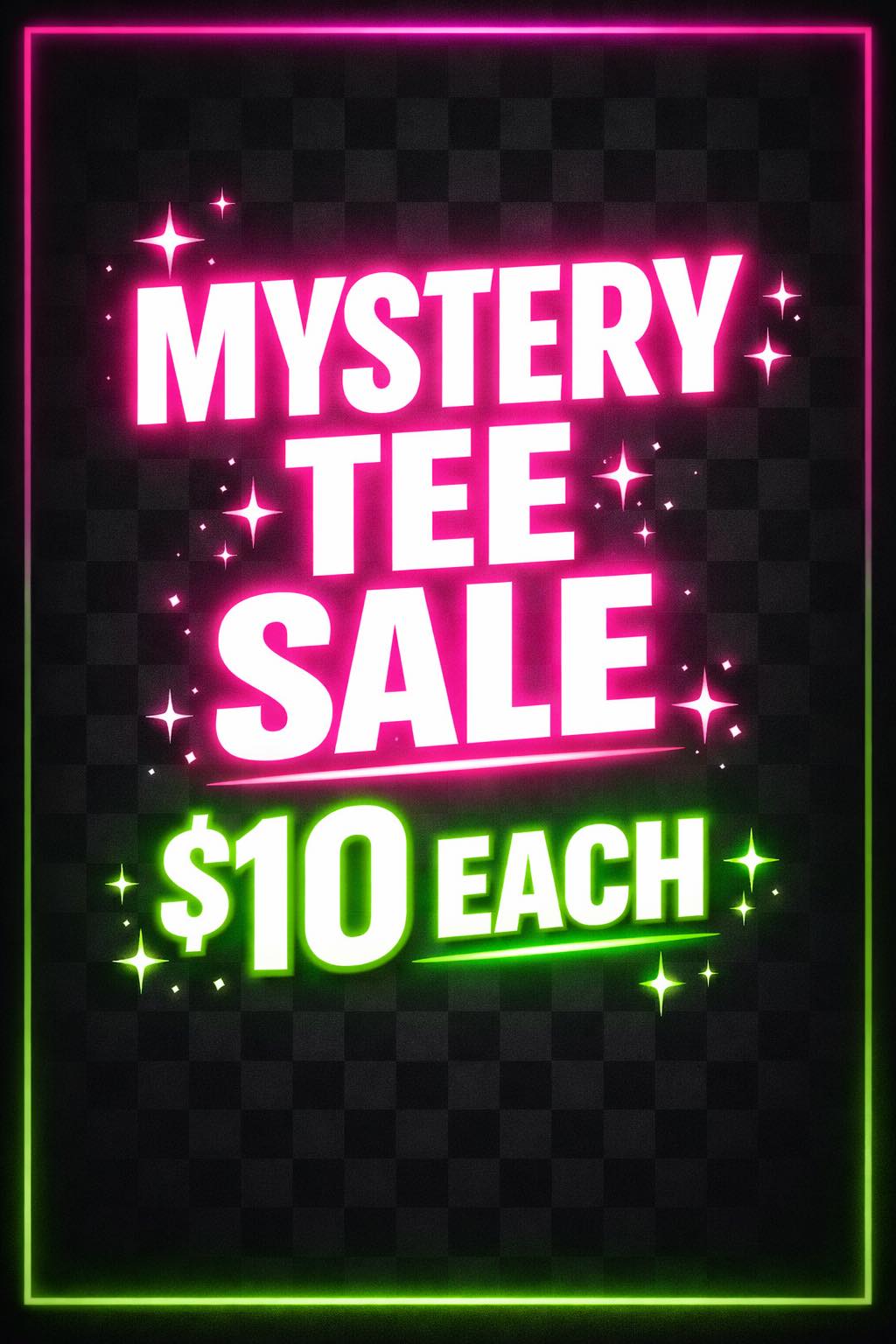 $10 mystery tee sale