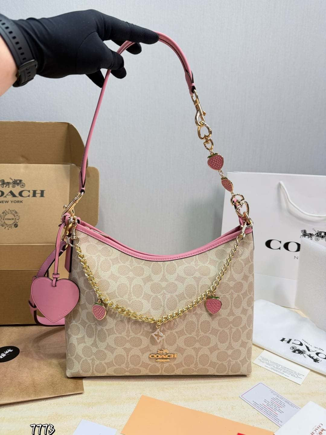 Coach Purse  strawberry