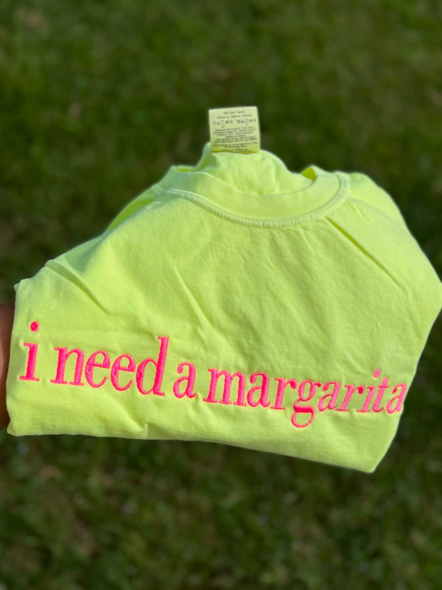 I need a margarita (embriodery)