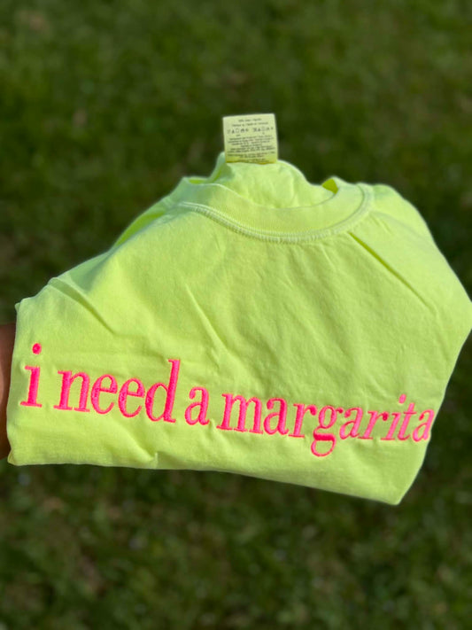 I need a margarita (embriodery)