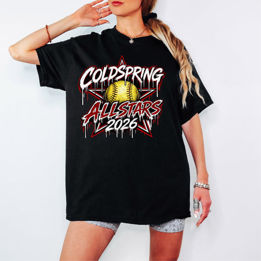 Coldspring Softball ALLSTARS Drippy (Black)