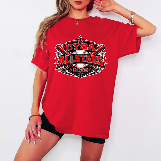 CYSA baseball ALLSTAR red