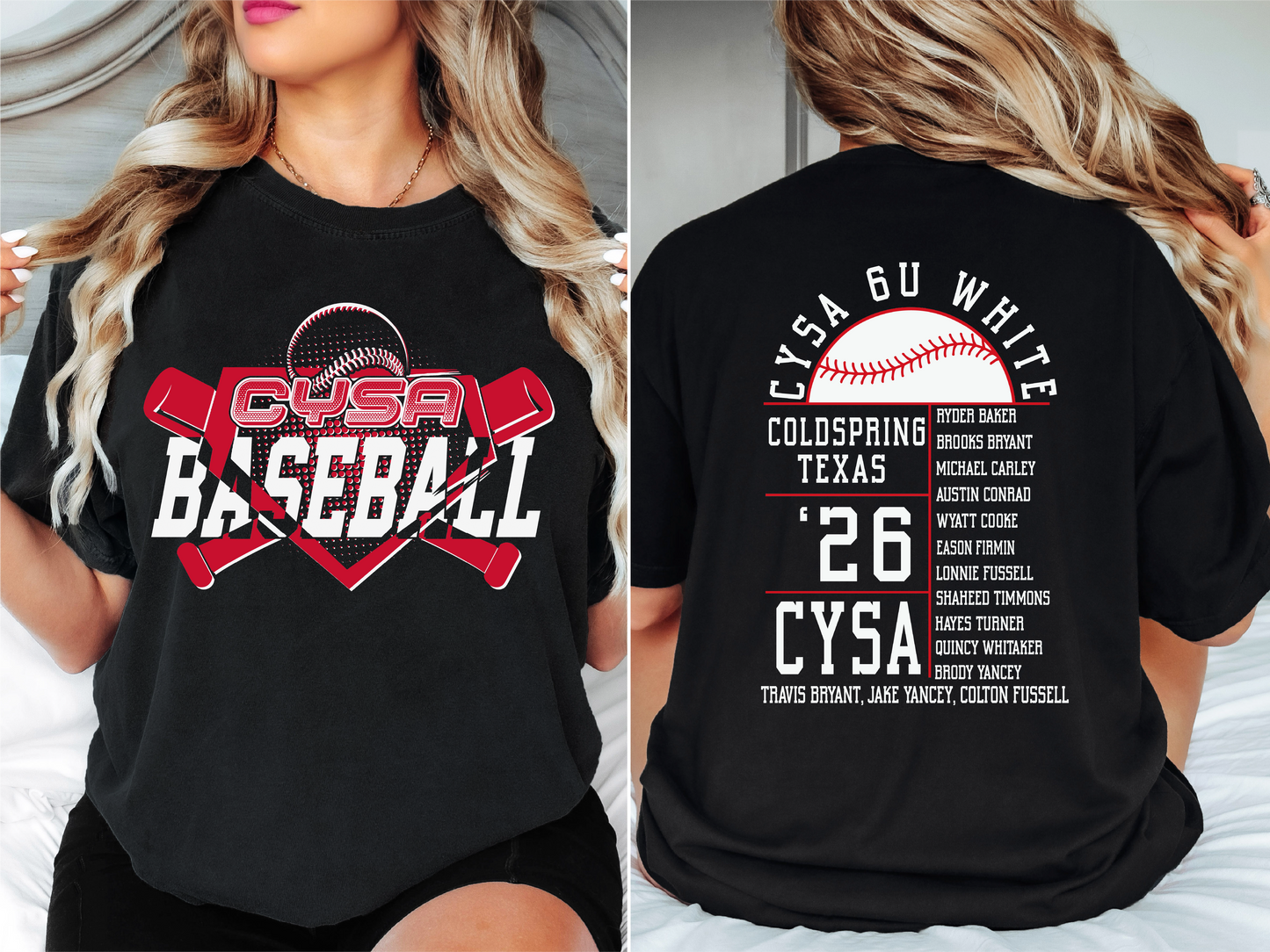 Cysa 6u white baseball