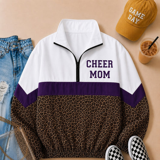 Cheer mom cheetah jacket