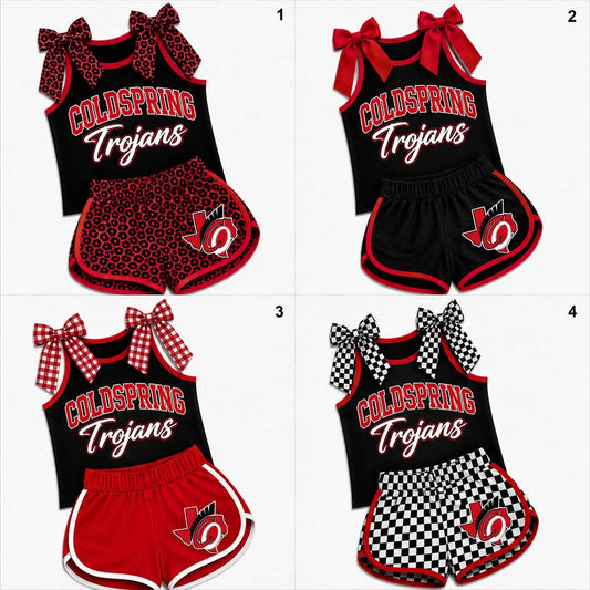 Trojans tank and shorts set