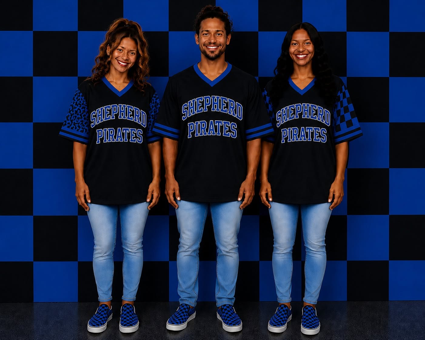 Shepherd football style jersey