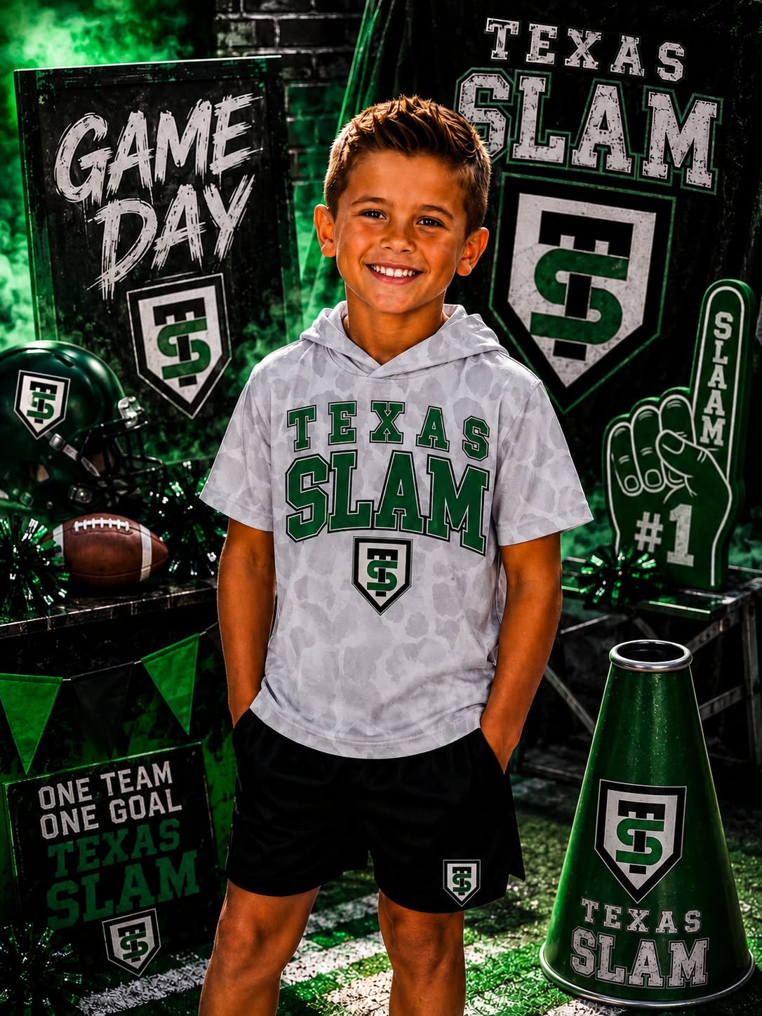 Texas slam camo hoodie