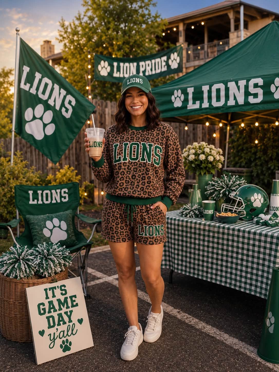 Lions cheetah spirit set