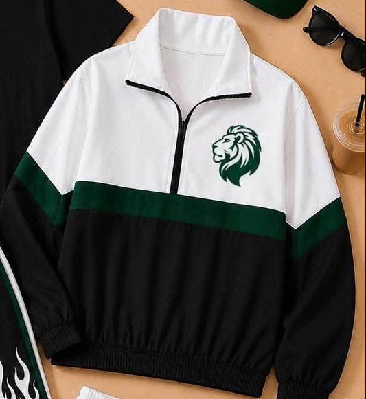 Lion black white Scuba jacket