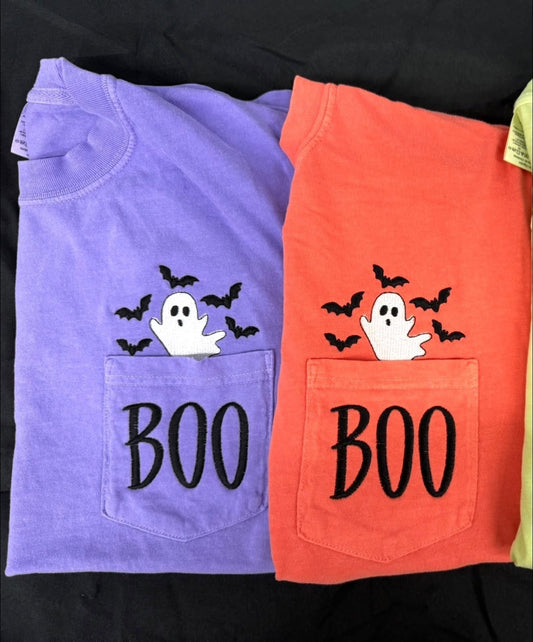 Boo Comfort Colors pocket Tee