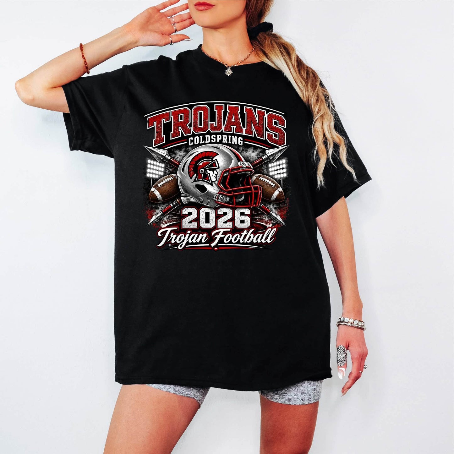 Coldspring trojans 2026 trojan football (Black)