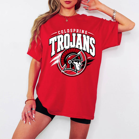 Coldspring trojans BIG BOLD (red)