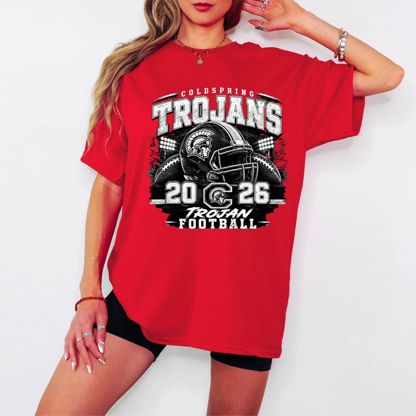Coldspring trojans 2026 football (red)