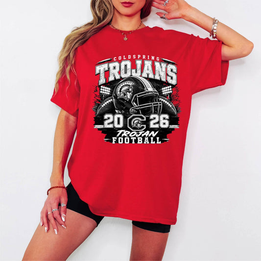 Coldspring trojans 2026 football (red)