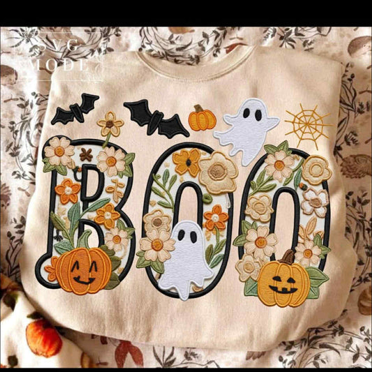Boo Embriodery look #439