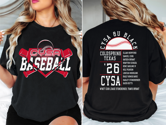 Cysa 8u black baseball