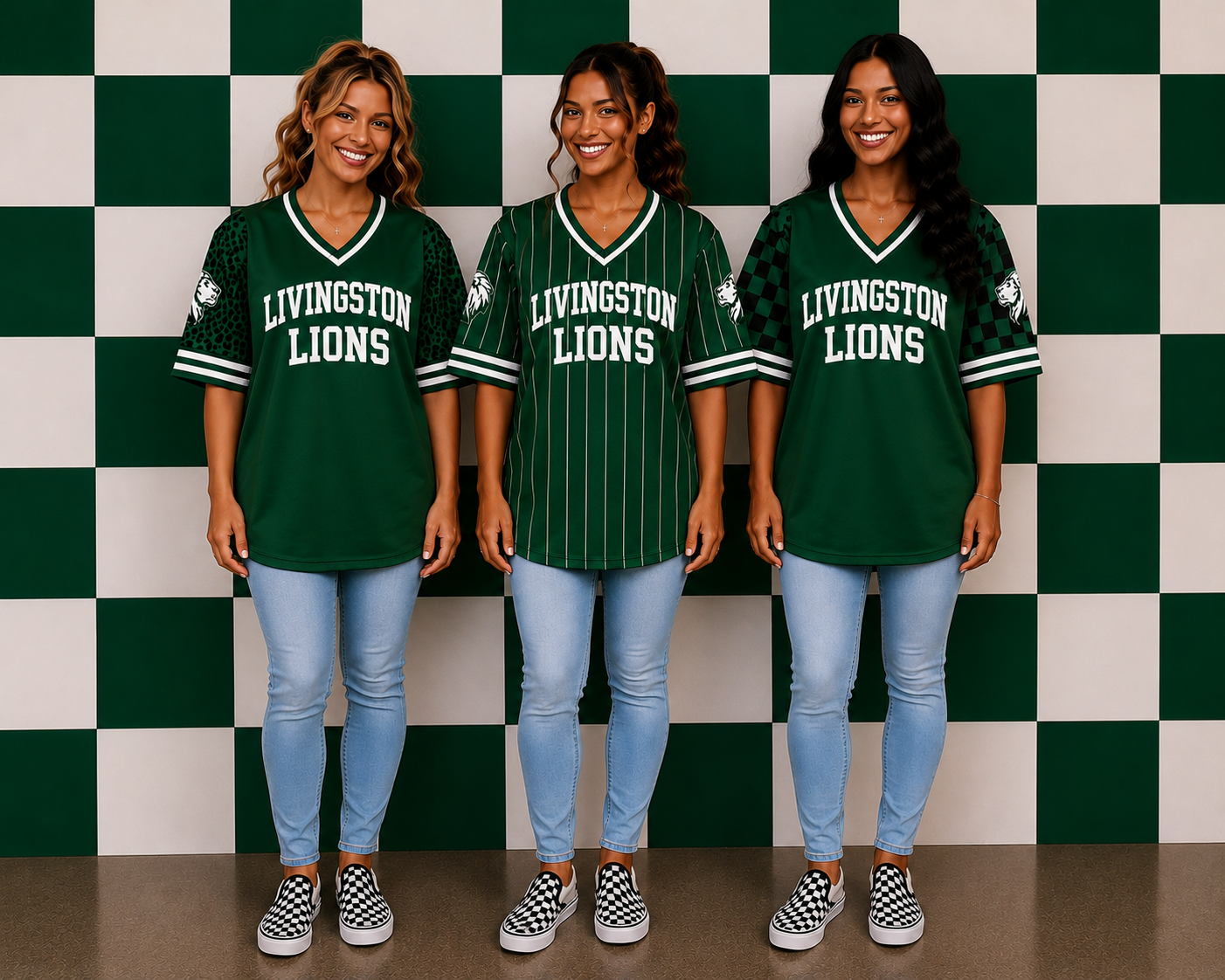 Livingston lions Football style jersey