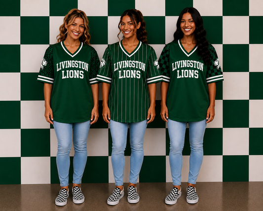 Livingston lions Football style jersey