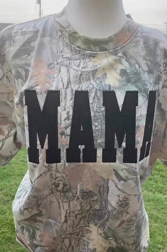 Mama camo glitter
