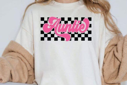 Auntie checkered