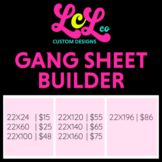 Gang Sheet Builder 22 Wide