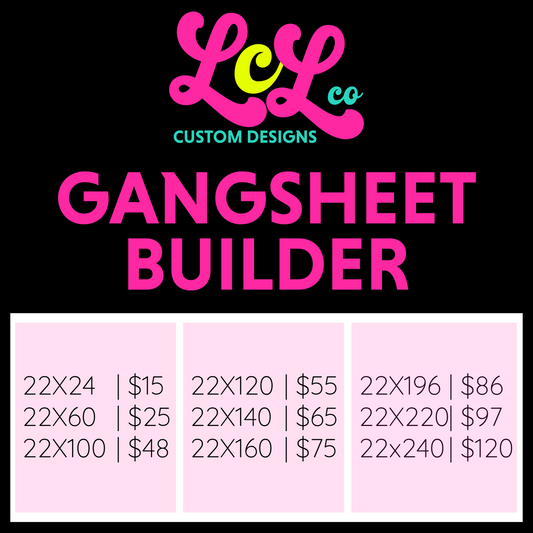 Gang Sheet Builder 22 Wide