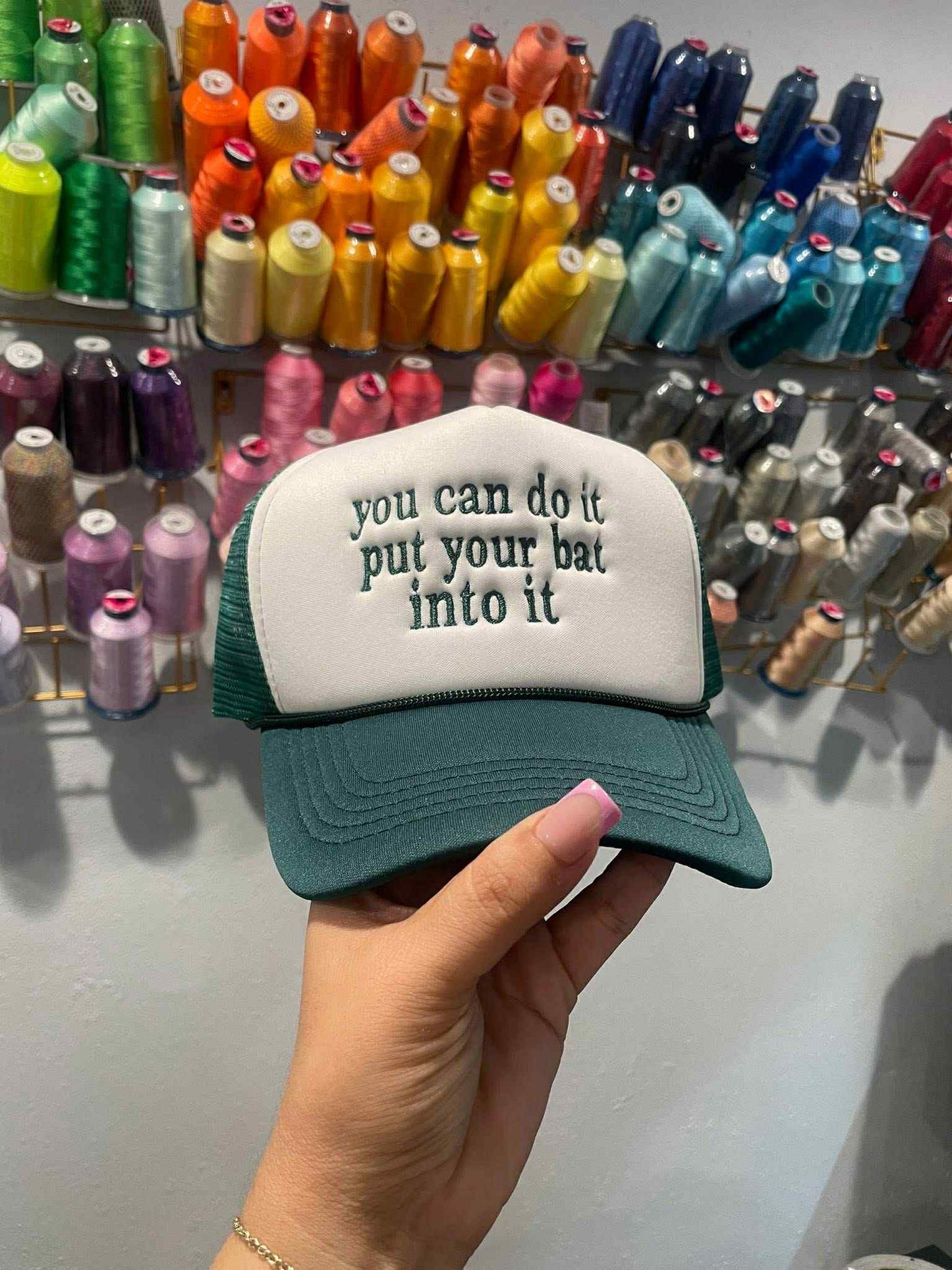 you can do it put your bat into it