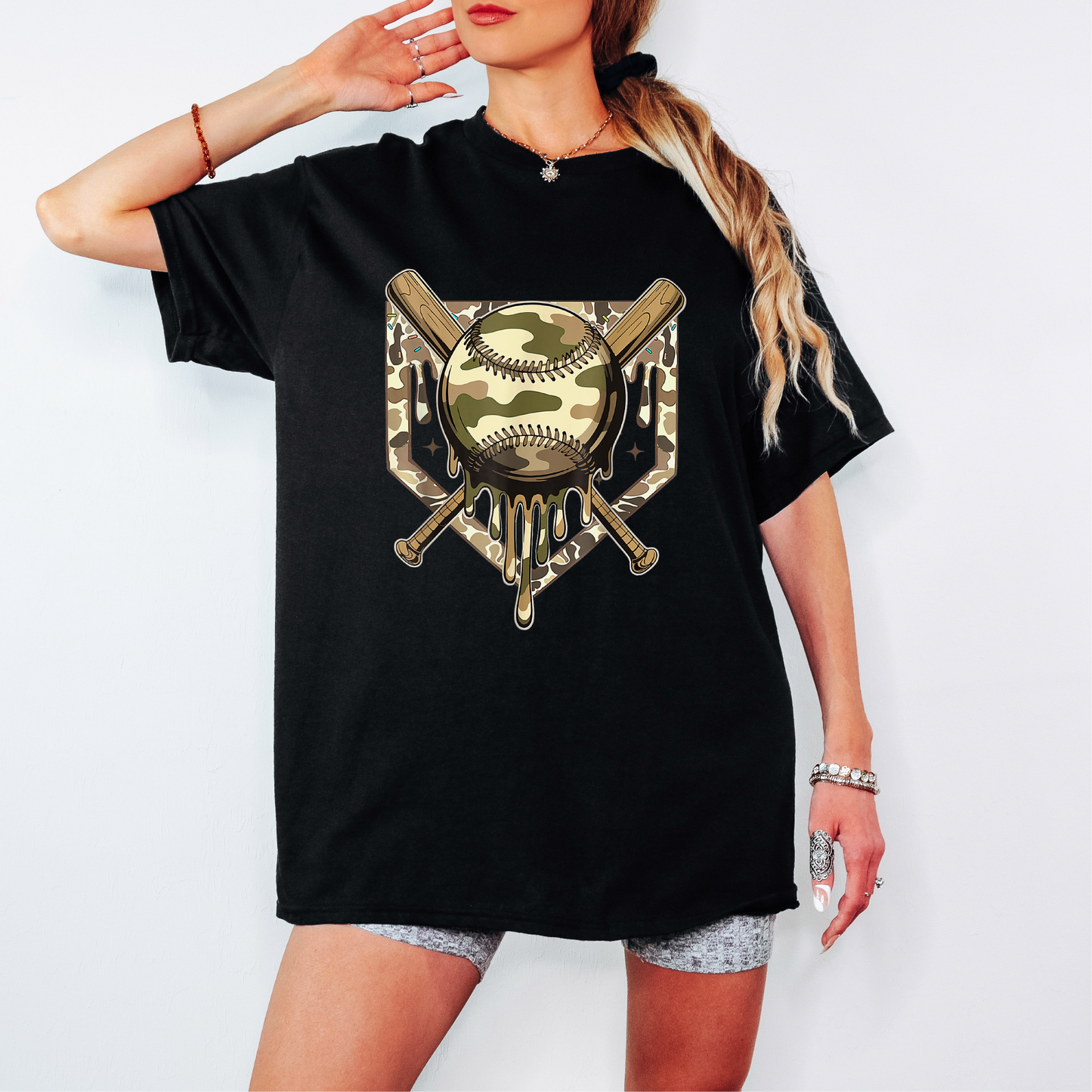 camo drip Baseball #469