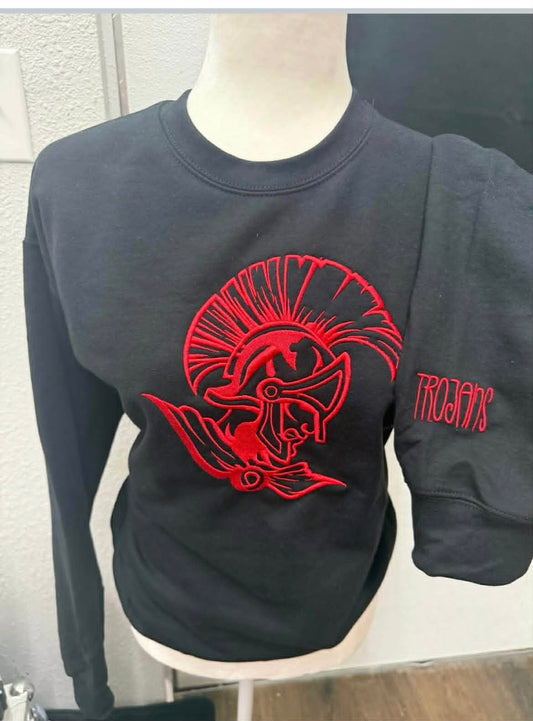 Trojan Big chest sweatshirt(embroidery)