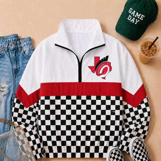 Trojans Checkers  black Jacket Black & Red